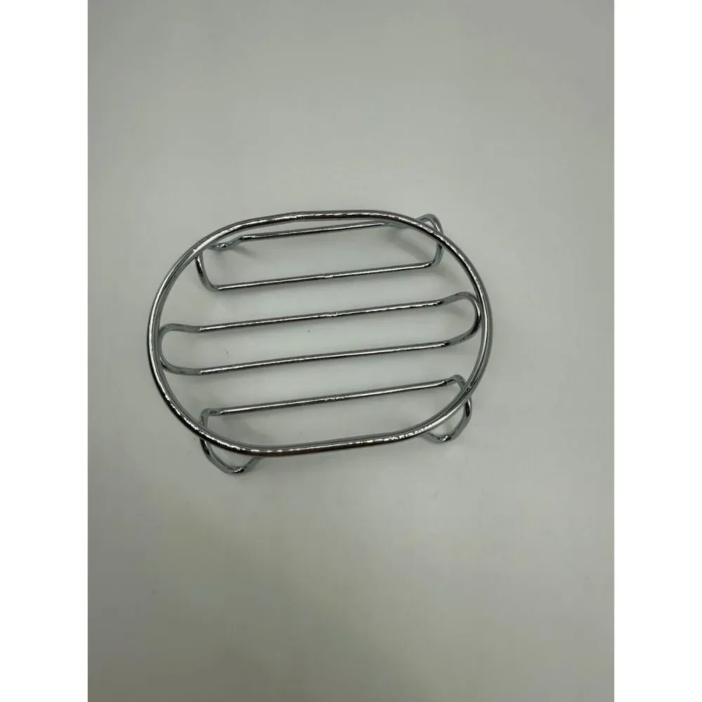 Soap dish silver-tone